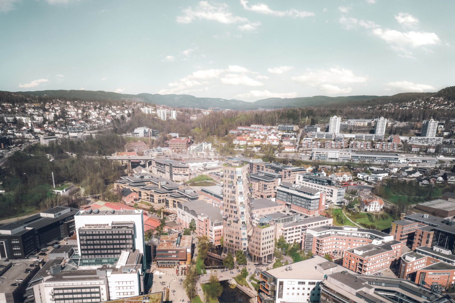 Torgbyggets plassering i Nydalen